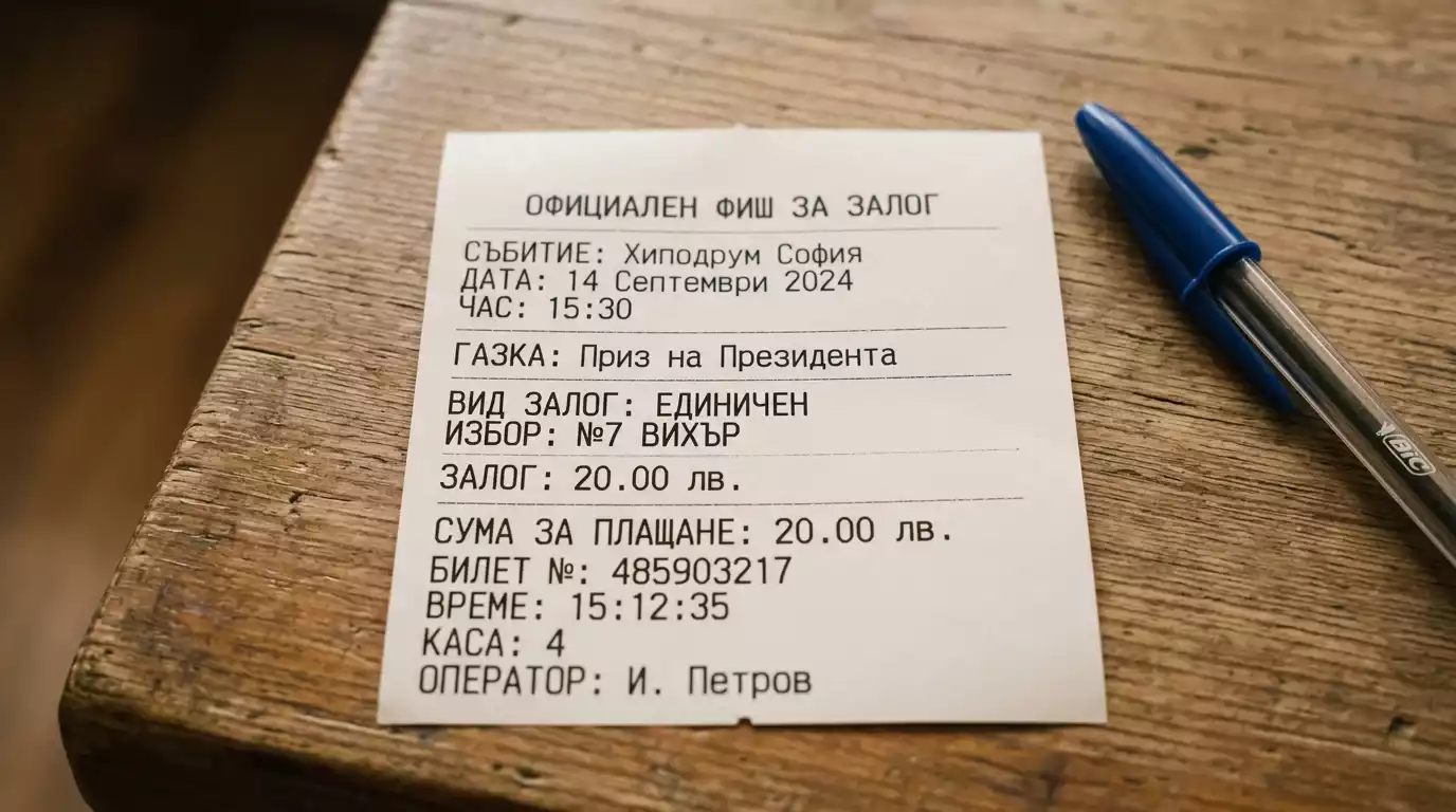 Тип за Exacta и Trifecta залог при конни надбягвания — exotic bets бетслип