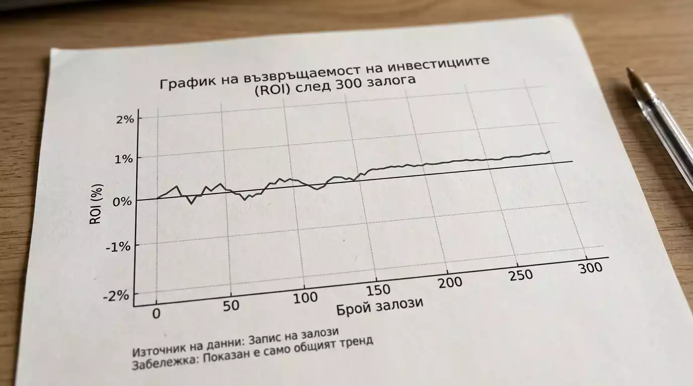 Интерпретация на ROI положителен отрицателен конни залози break-even